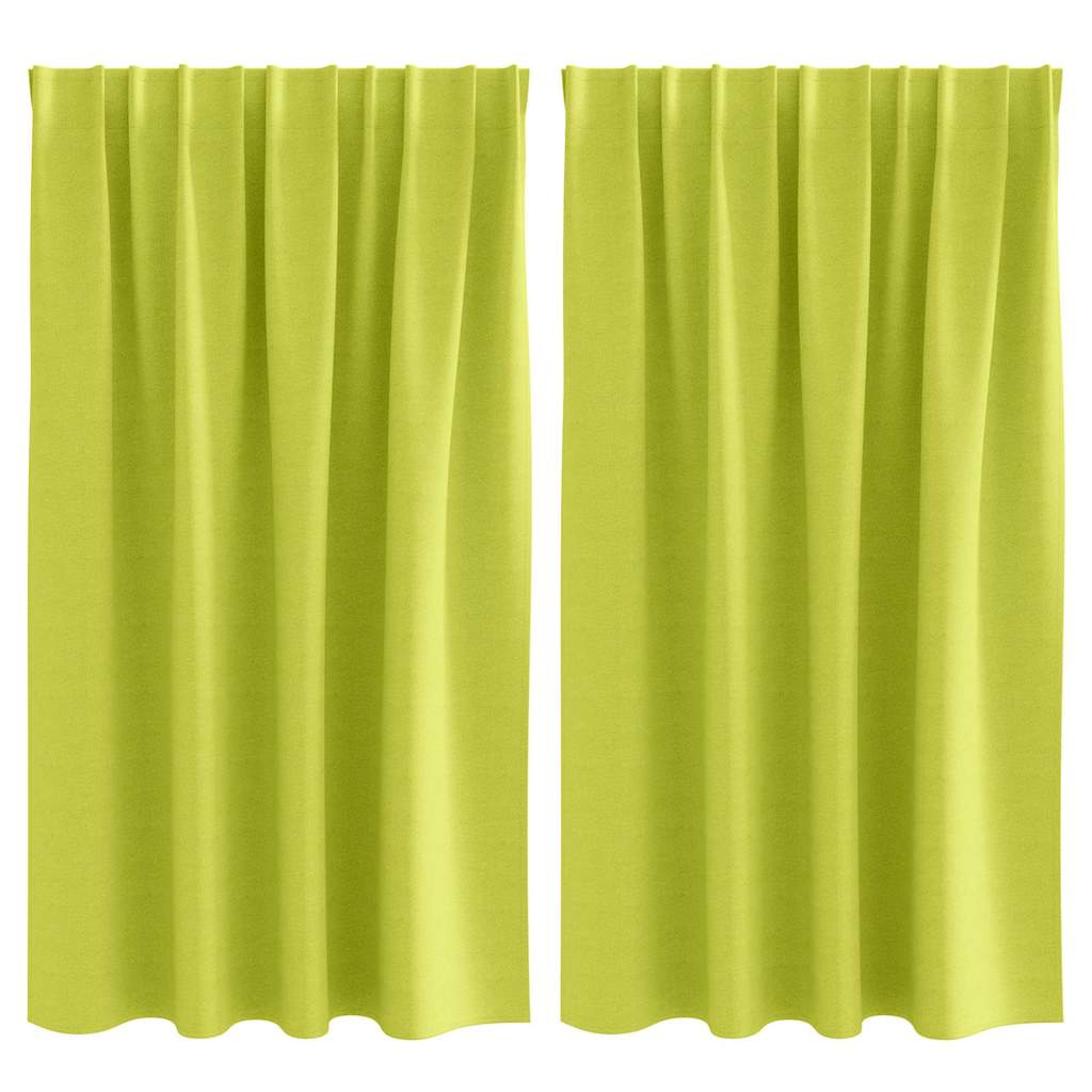 Užuolaidos su žiedais, blokuojančios šviesą 2 pcs Žalia