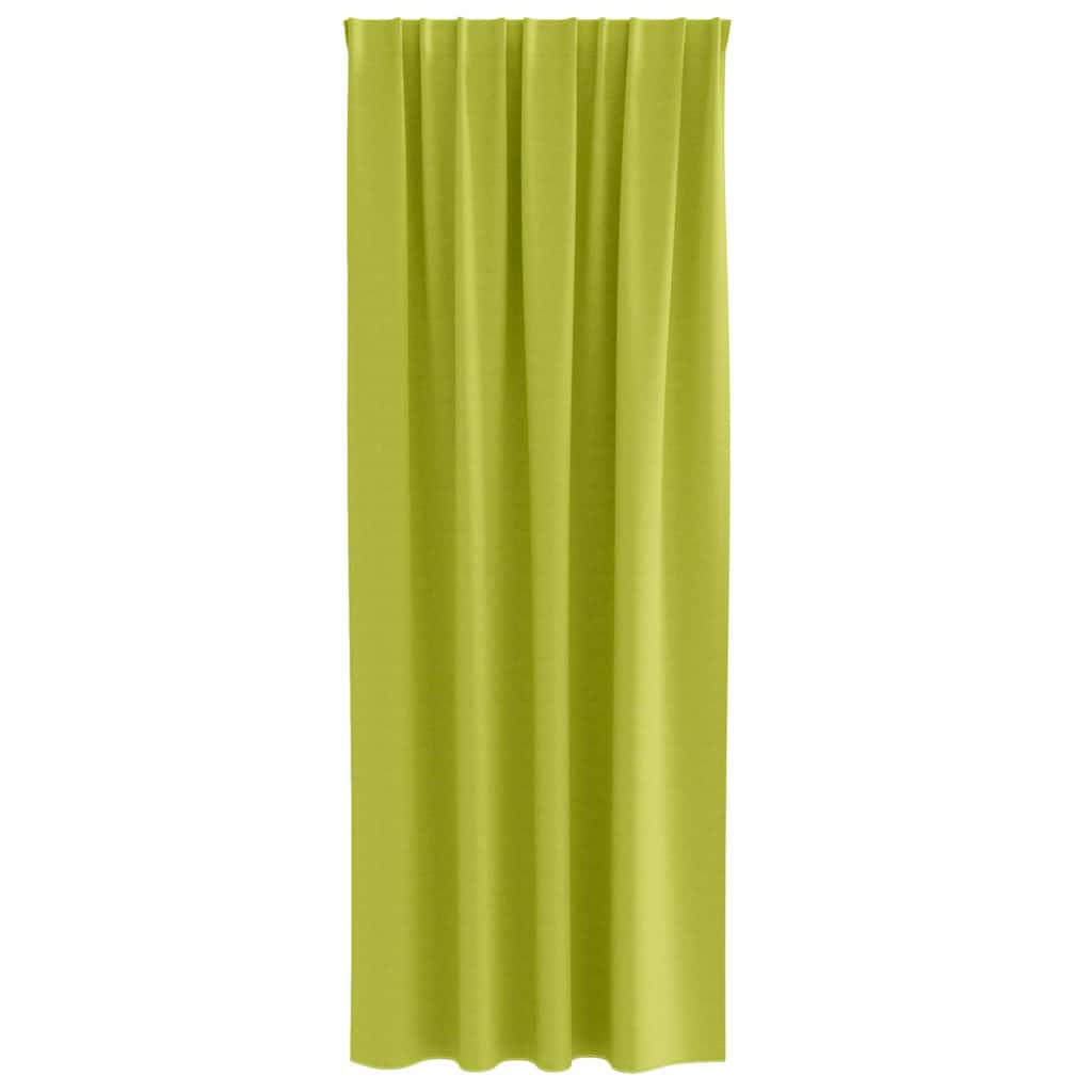 Užuolaidos 2 pcs Obuolio žalia 260 x 140 cm Poliesteris