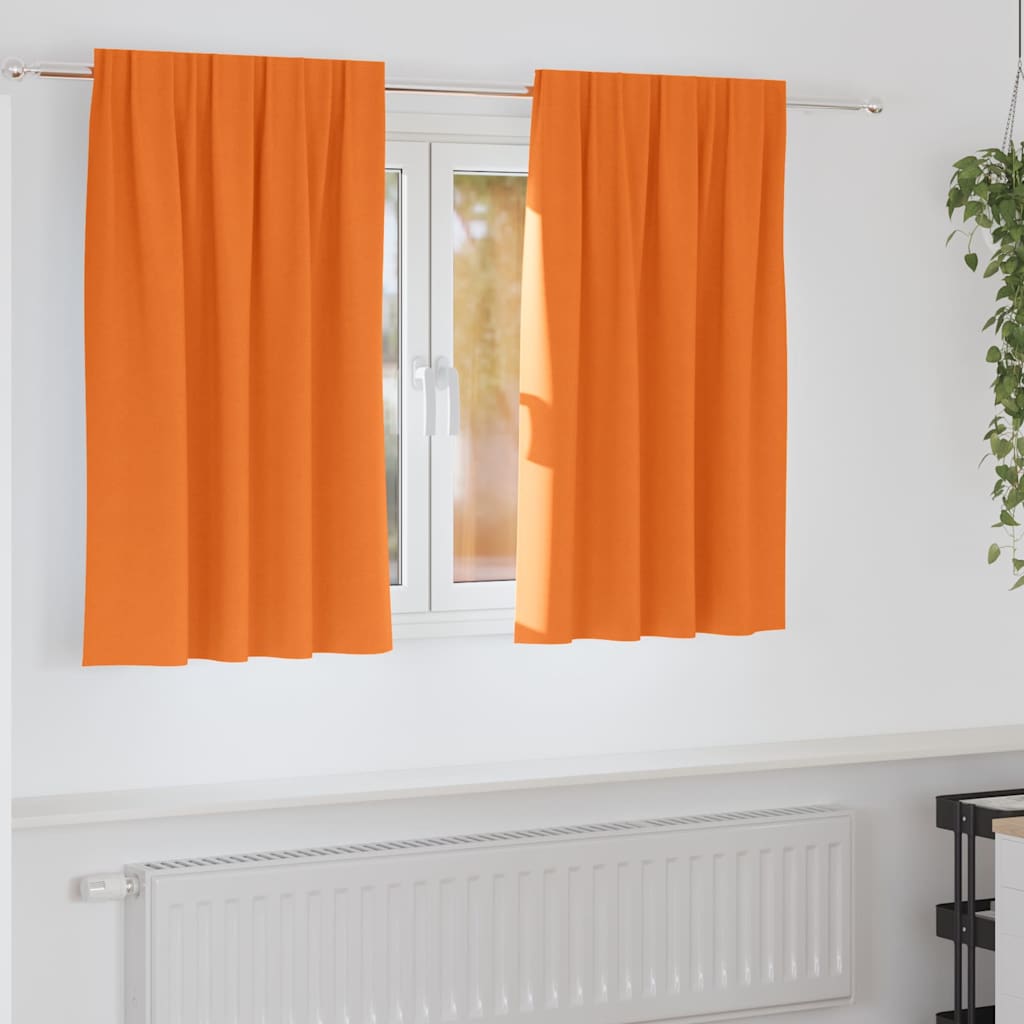 Light Blocking Curtains with Rings 2 pcs