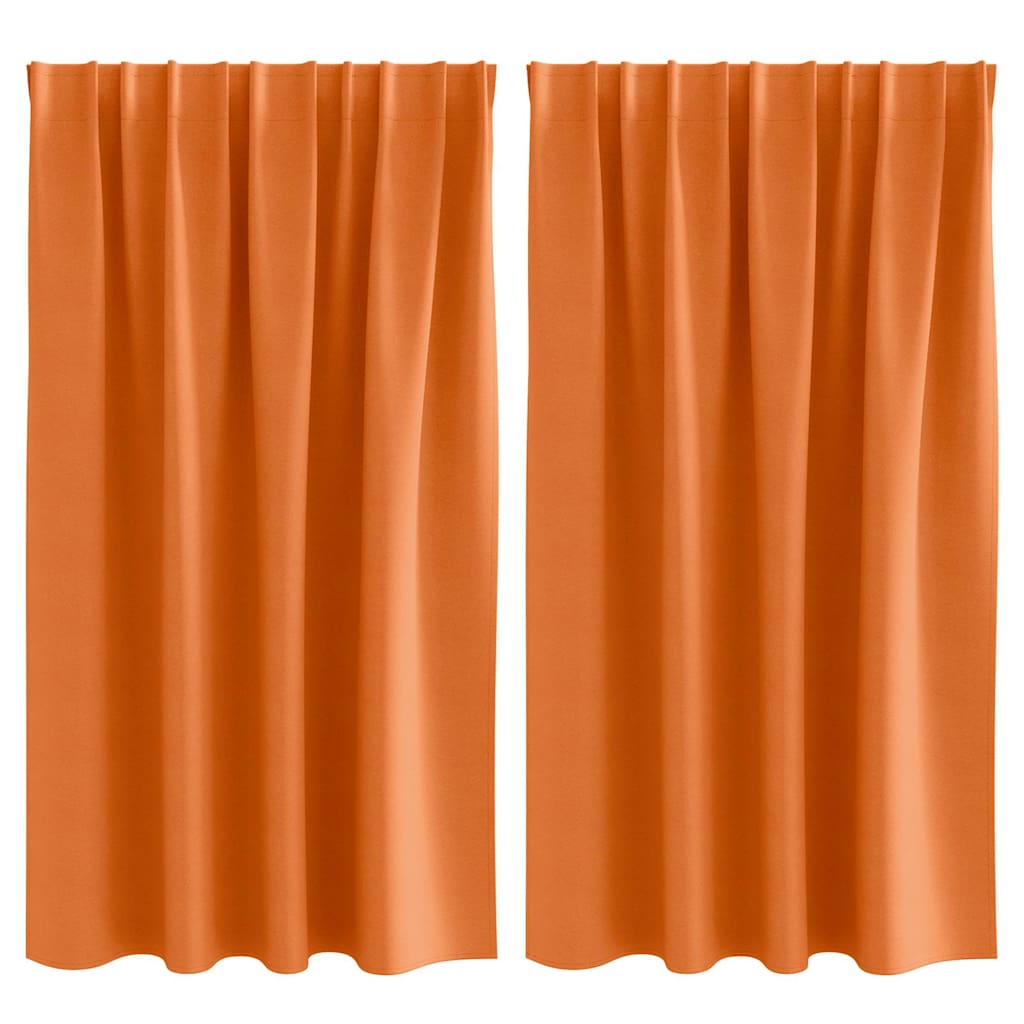 Light Blocking Curtains with Rings 2 pcs