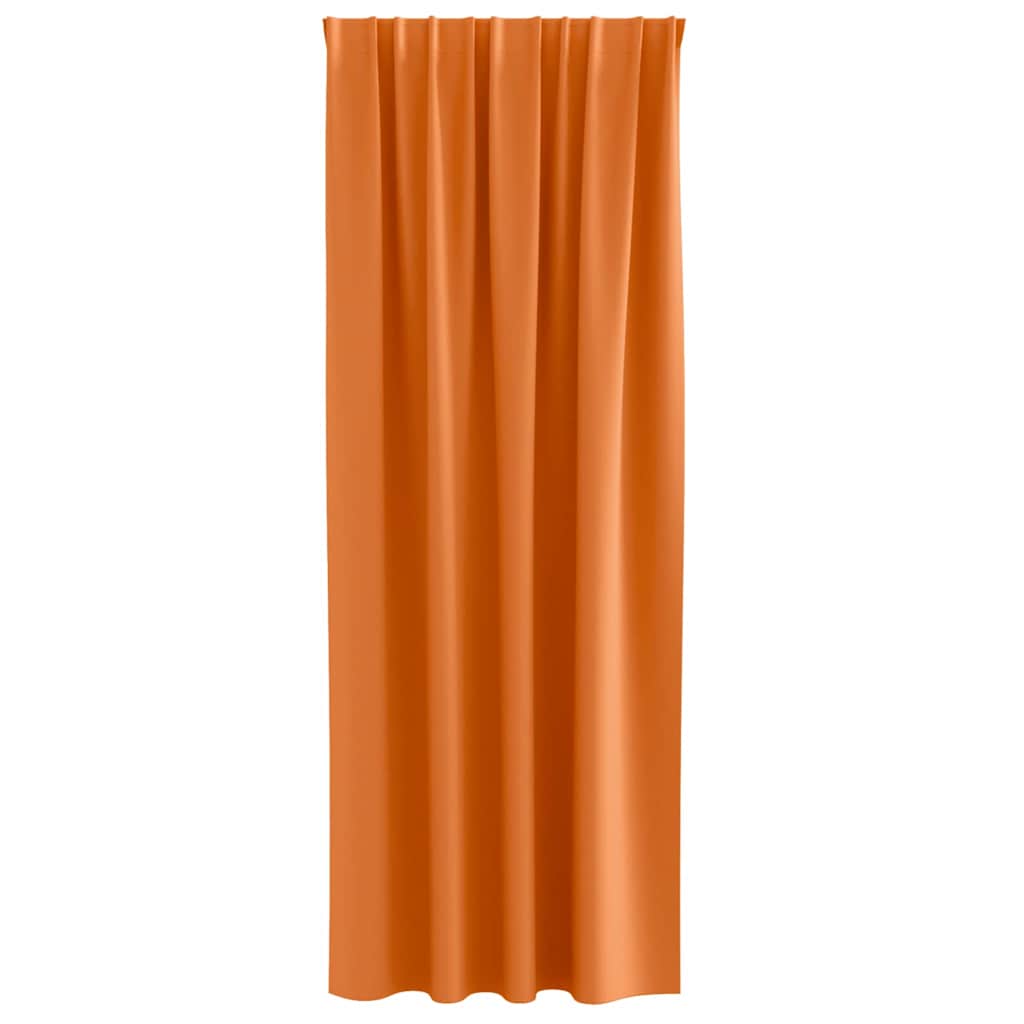 Užuolaidos 2 pcs Ryškiai oranžinė 245 x 140 cm Poliesteris