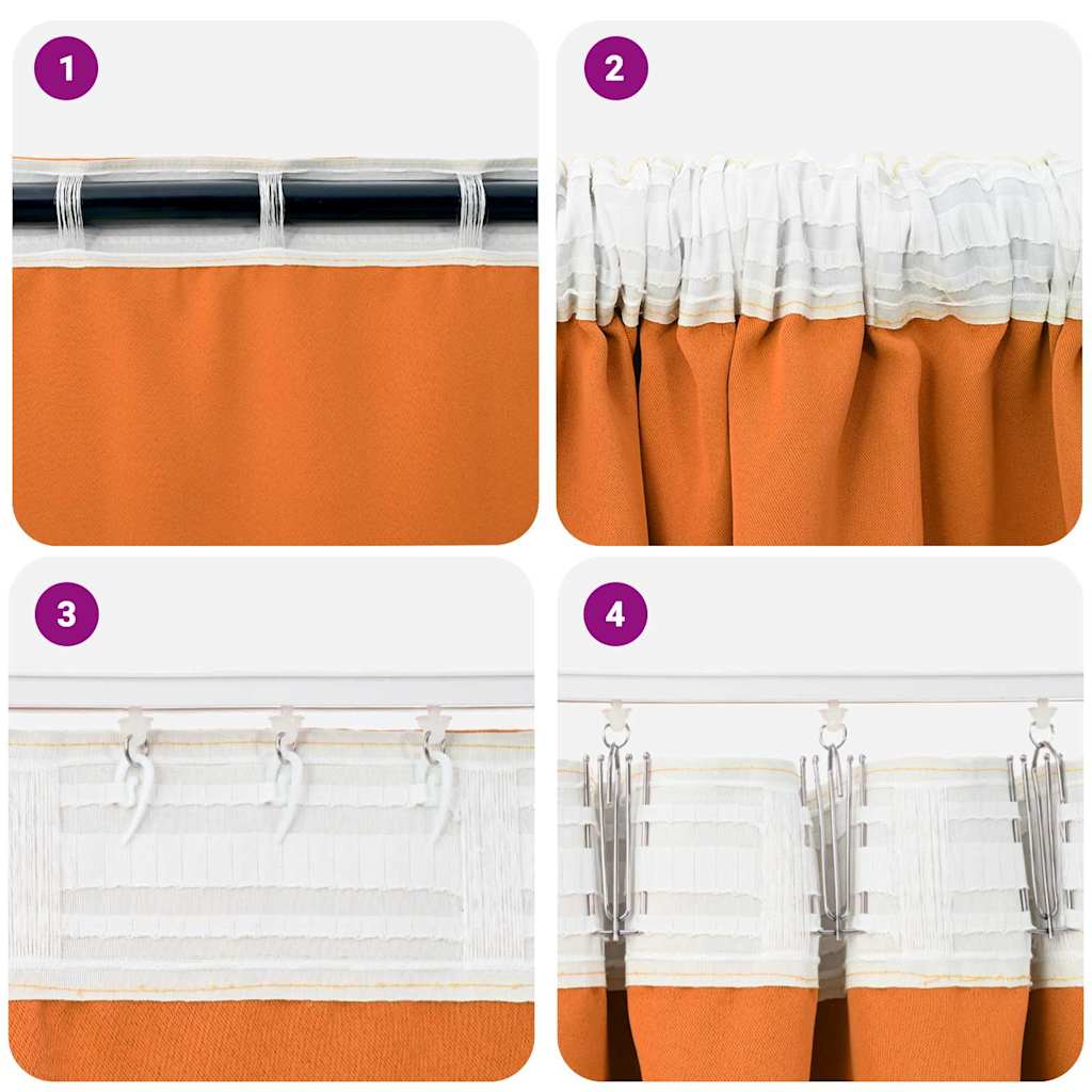 Užuolaidos su žiedais, blokuojančios šviesą 2 pcs