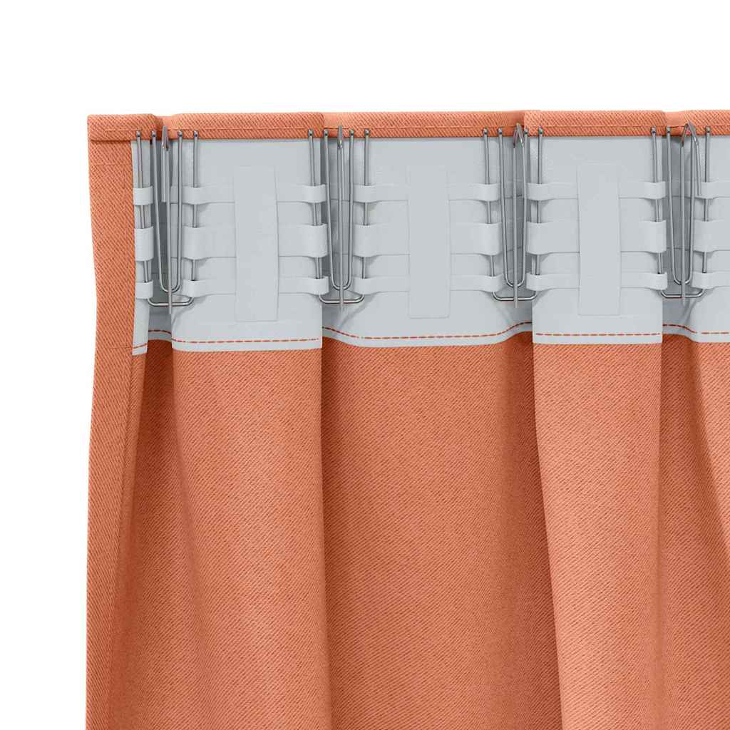 Užuolaidos 2 pcs Terakotos 140 x 140 cm Poliesteris