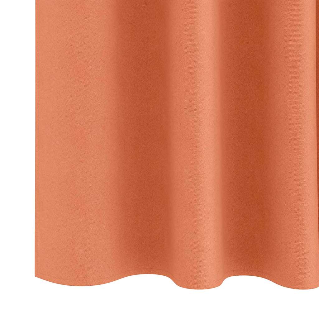 Užuolaidos 2 pcs Terakotos 140 x 140 cm Poliesteris