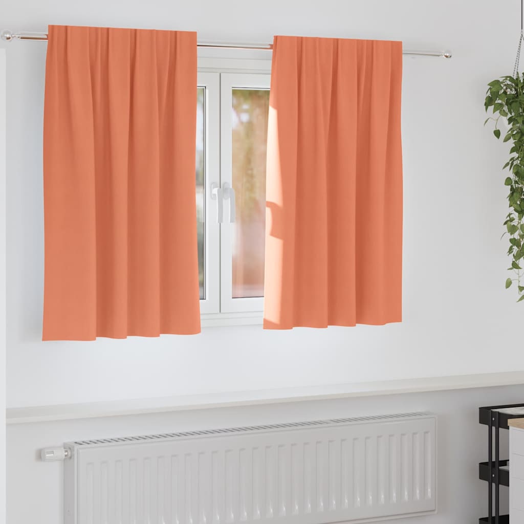 Užuolaidos 2 pcs Terakotos 140 x 140 cm Poliesteris