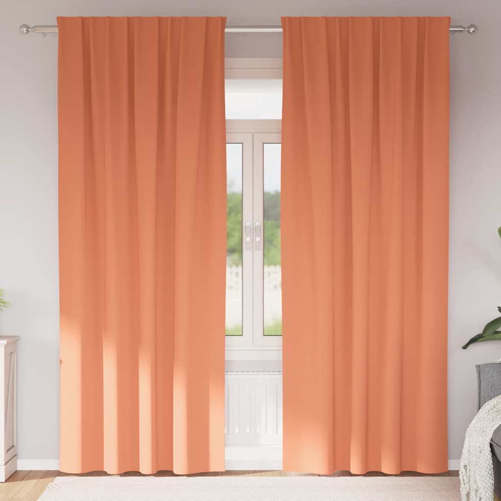 Užuolaidos 2 pcs Terakotos 225 x 140 cm Poliesteris