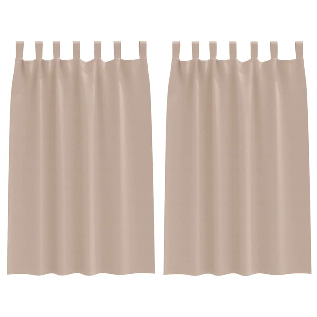 Užuolaidos su žiedais, blokuojančios šviesą 2 pcs Taupe