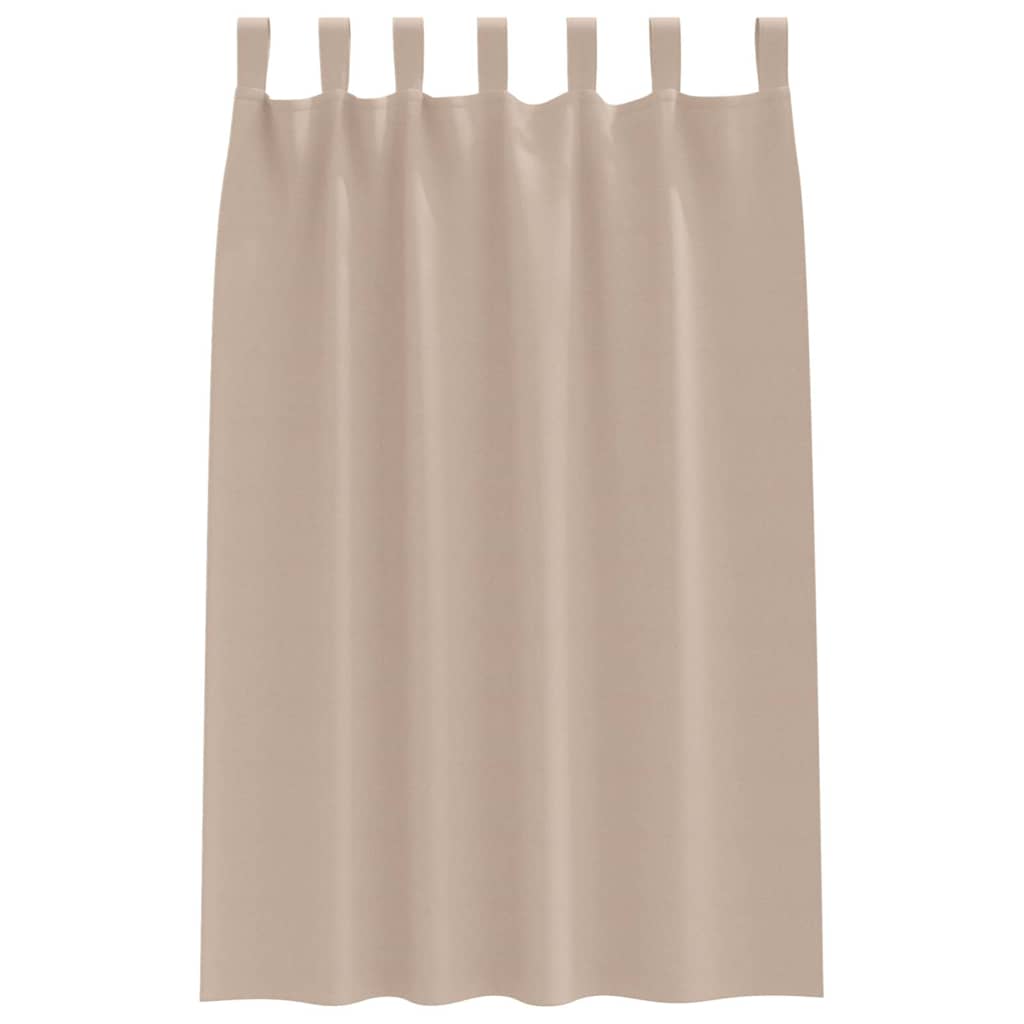 Užuolaidos su žiedais, blokuojančios šviesą 2 pcs Taupe