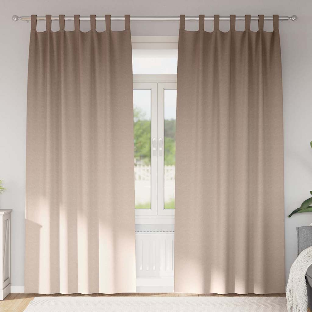Aizkari ar gredzeniem, kas bloķē gaismu, 2 gab. pelēkbrūni