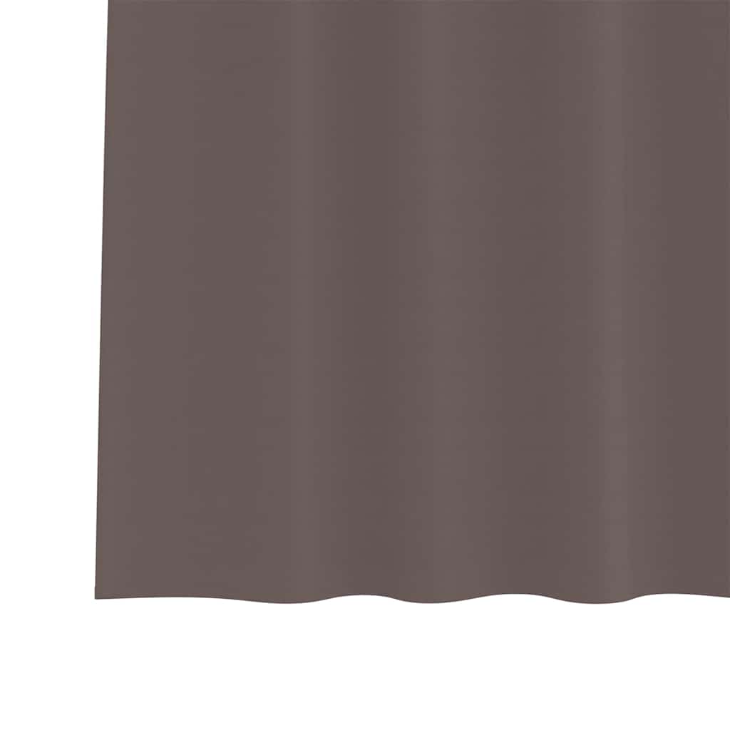 Blackout curtains with rings, 2 pcs Dark brown