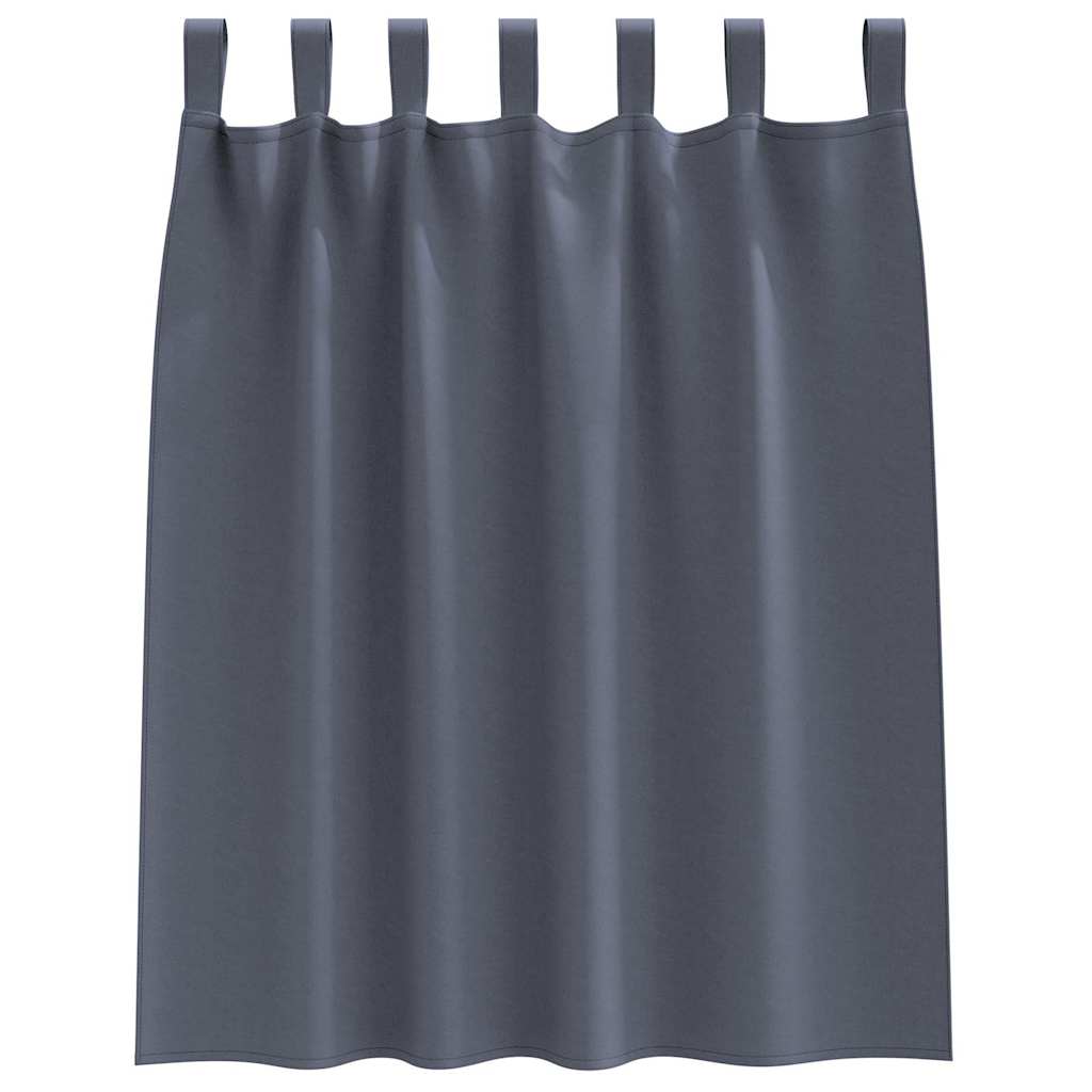 Užuolaidos su žiedais, blokuojančios šviesą 2 pcs Antracitas