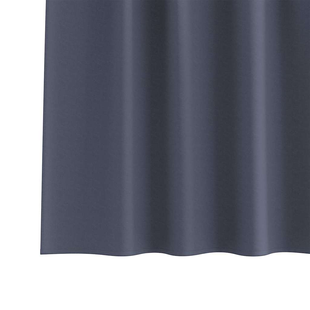 Užuolaidos su žiedais, blokuojančios šviesą 2 pcs Antracitas