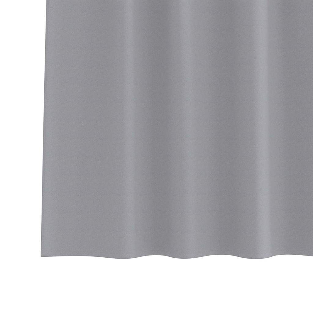 Užtemdymo užuolaidos 2 pcs Šviesiai pilka 175 x 140 cm