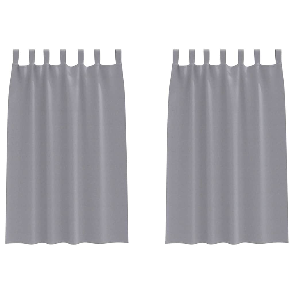 Užtemdymo užuolaidos 2 pcs Šviesiai pilka 175 x 140 cm