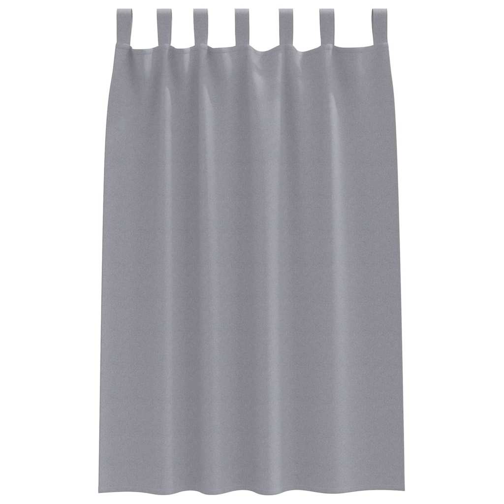Užtemdymo užuolaidos 2 pcs Šviesiai pilka 175 x 140 cm
