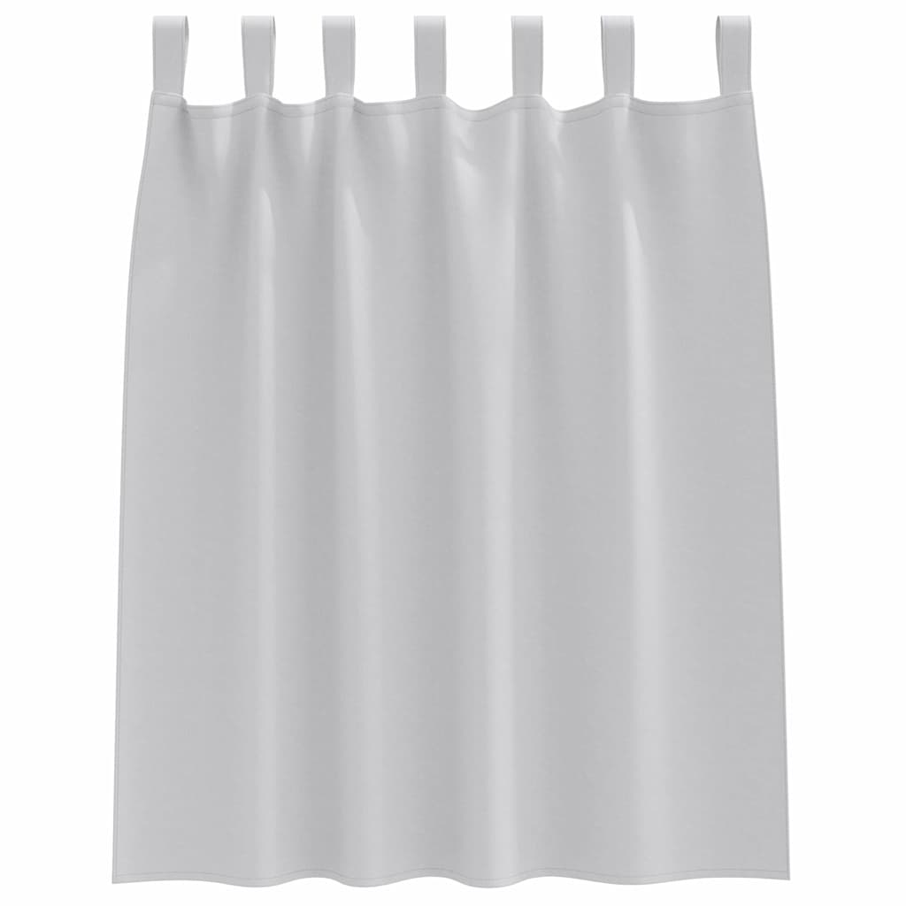 Užuolaidos su užuolaidomis 2 pcs Šviesiai pilka Poliesteris