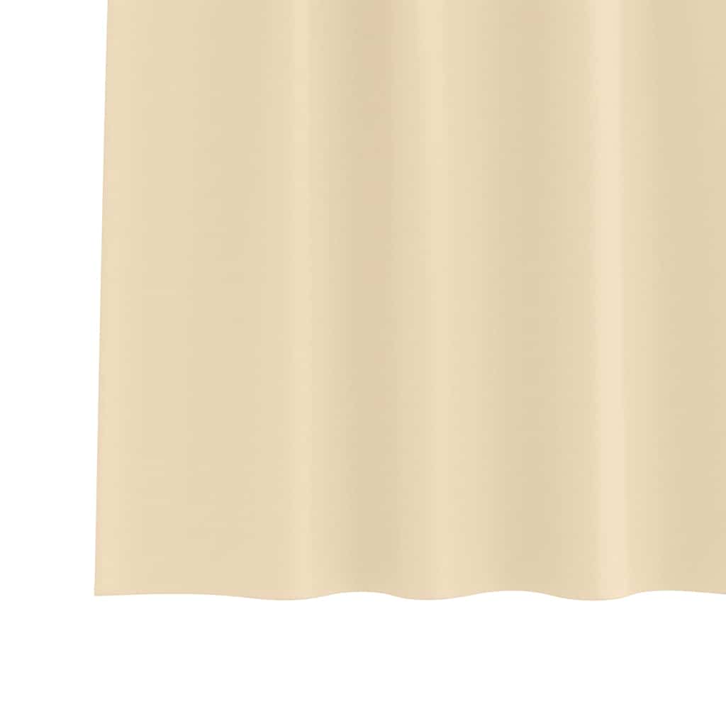 Curtains with Tiebacks 2 pcs Cream Polyester