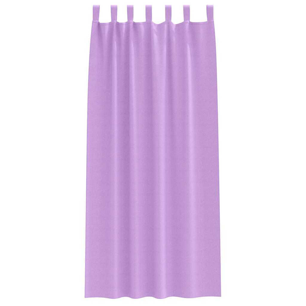 Užuolaidos 2 pcs Violetinė 260 x 140 cm Poliesteris