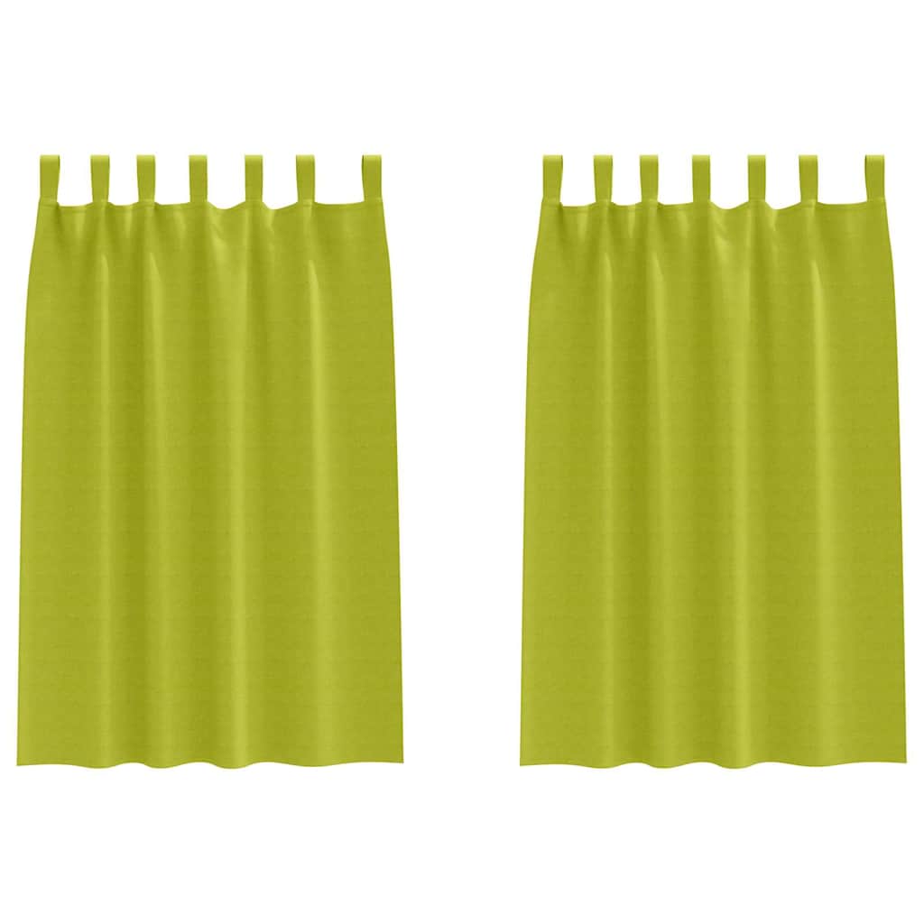 Užuolaidos su žiedais, blokuojančios šviesą 2 pcs Žalia