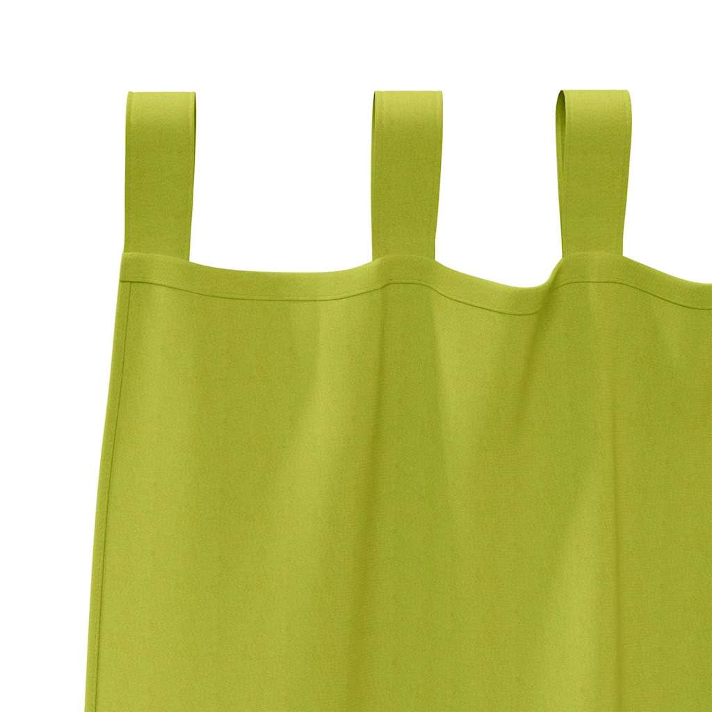 Užuolaidos su žiedais, blokuojančios šviesą 2 pcs Žalia