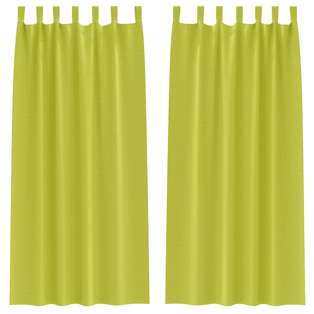 Užuolaidos su žiedais, blokuojančios šviesą 2 pcs Žalia