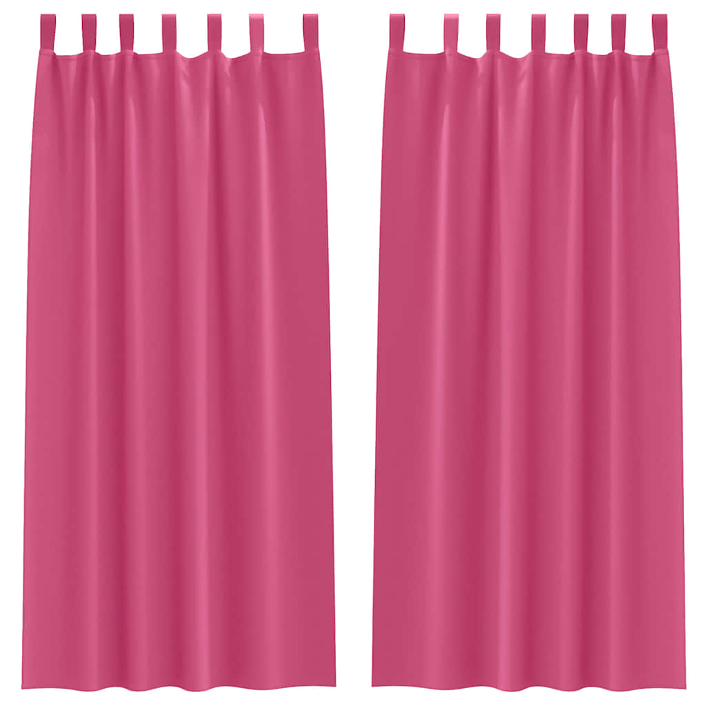 Eyelet Blackout Curtains, Bright Pink