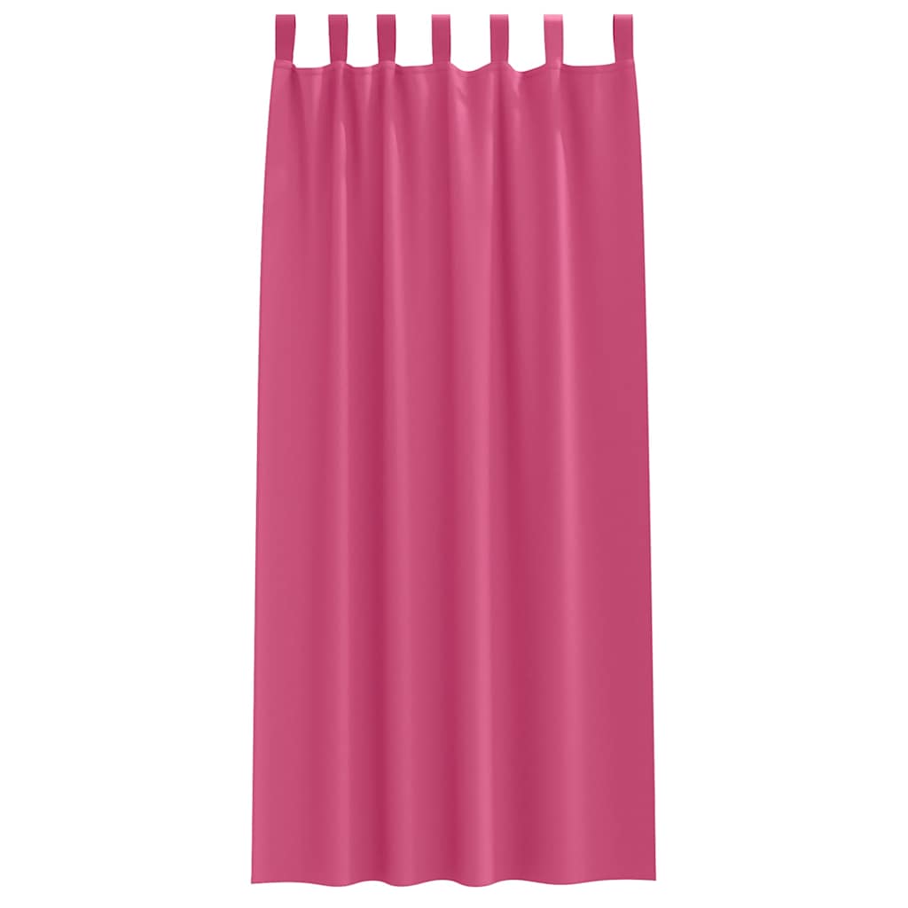 Eyelet Blackout Curtains, Bright Pink