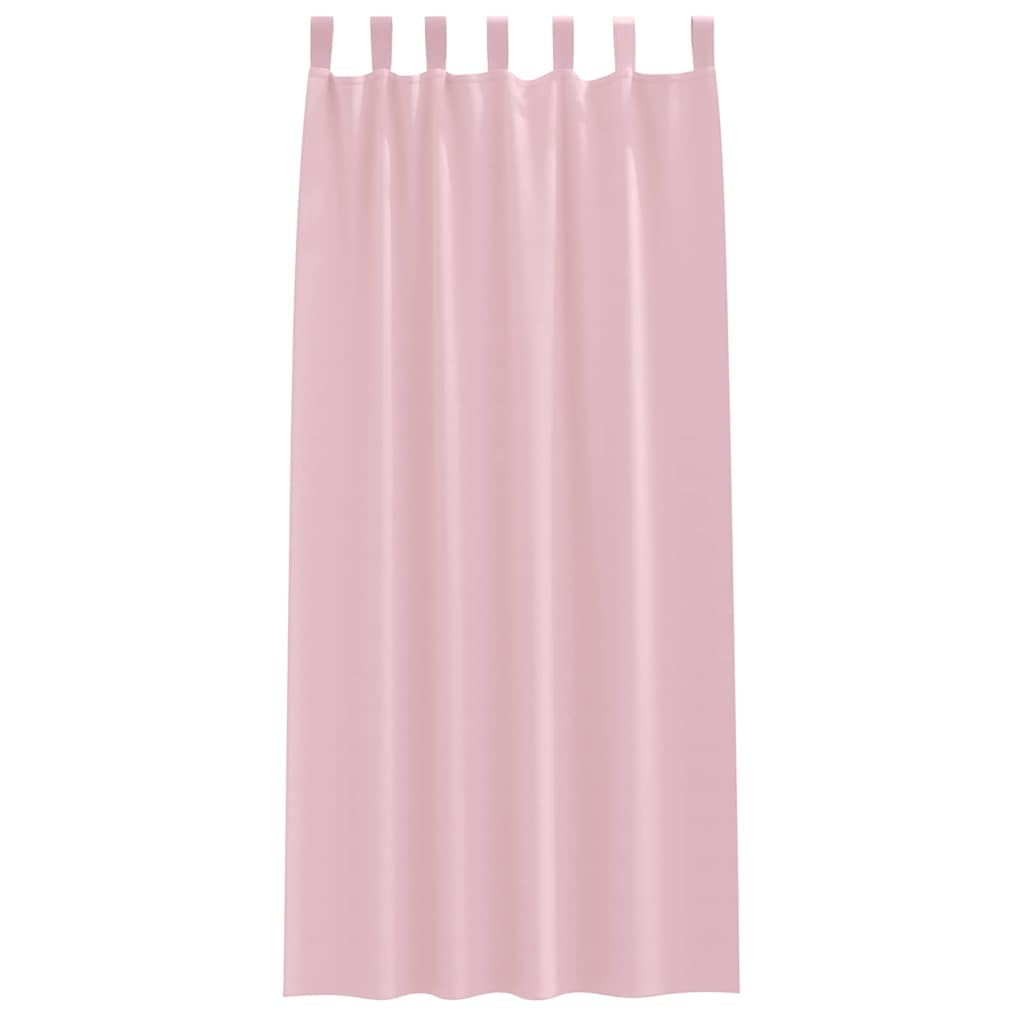 Užuolaidos 2 pcs Kūdikio rožinė 245 x 140 cm Poliesteris