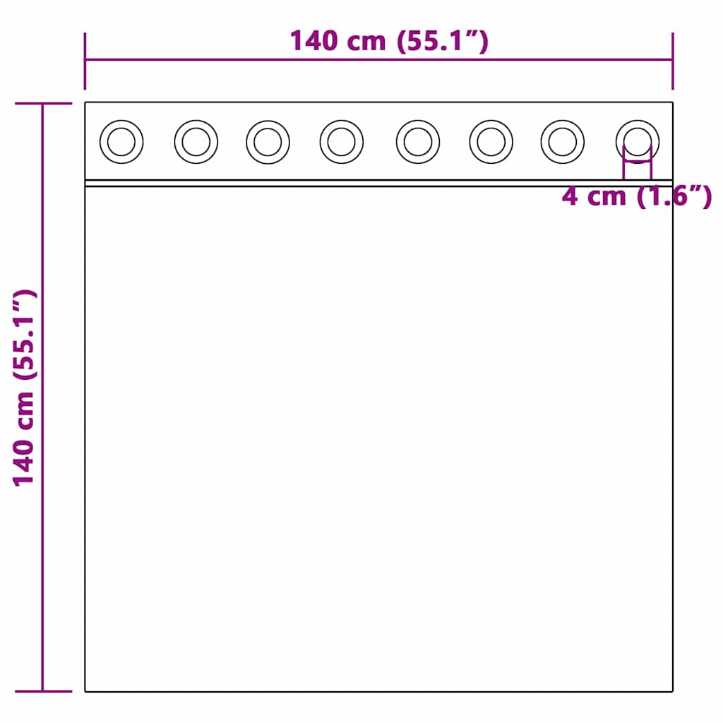 Aksominio tipo užuolaidos 2 pcs Vyno raudona 140 x 140 cm