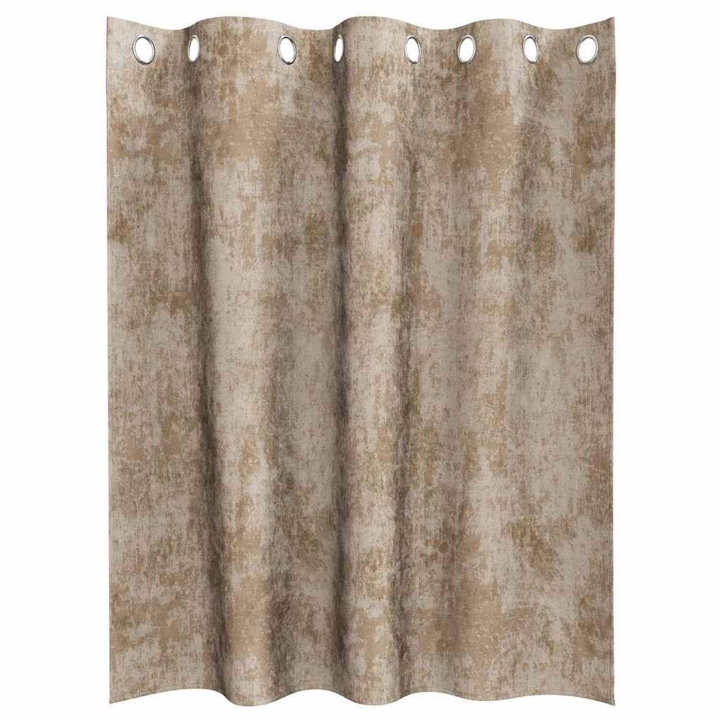 Aksominio tipo užuolaidos 2 pcs šampano 140 x 140 cm Aksomas