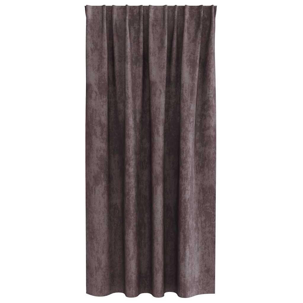 Aksominio tipo užuolaidos 2 pcs Ruda 175 x 140 cm Aksomas