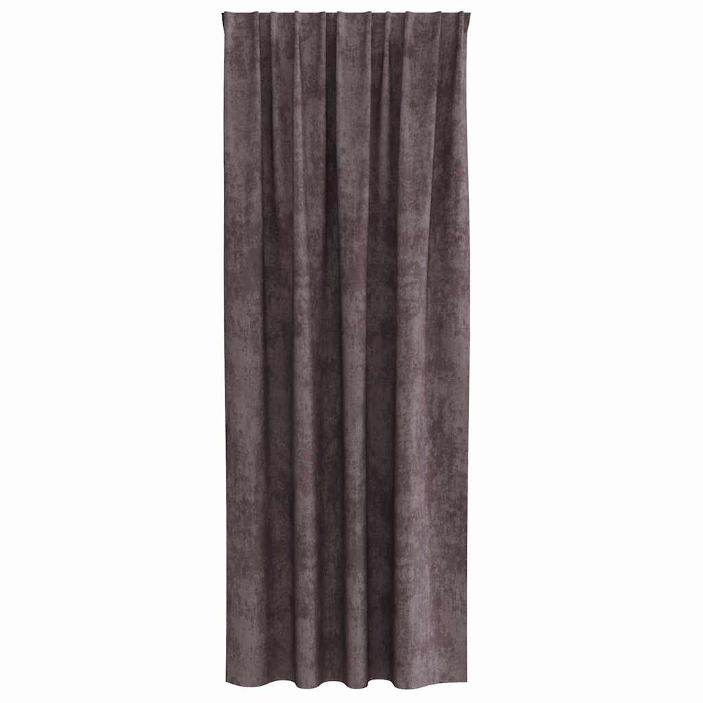 Aksominio tipo užuolaidos 2 pcs Ruda 260 x 140 cm Aksomas