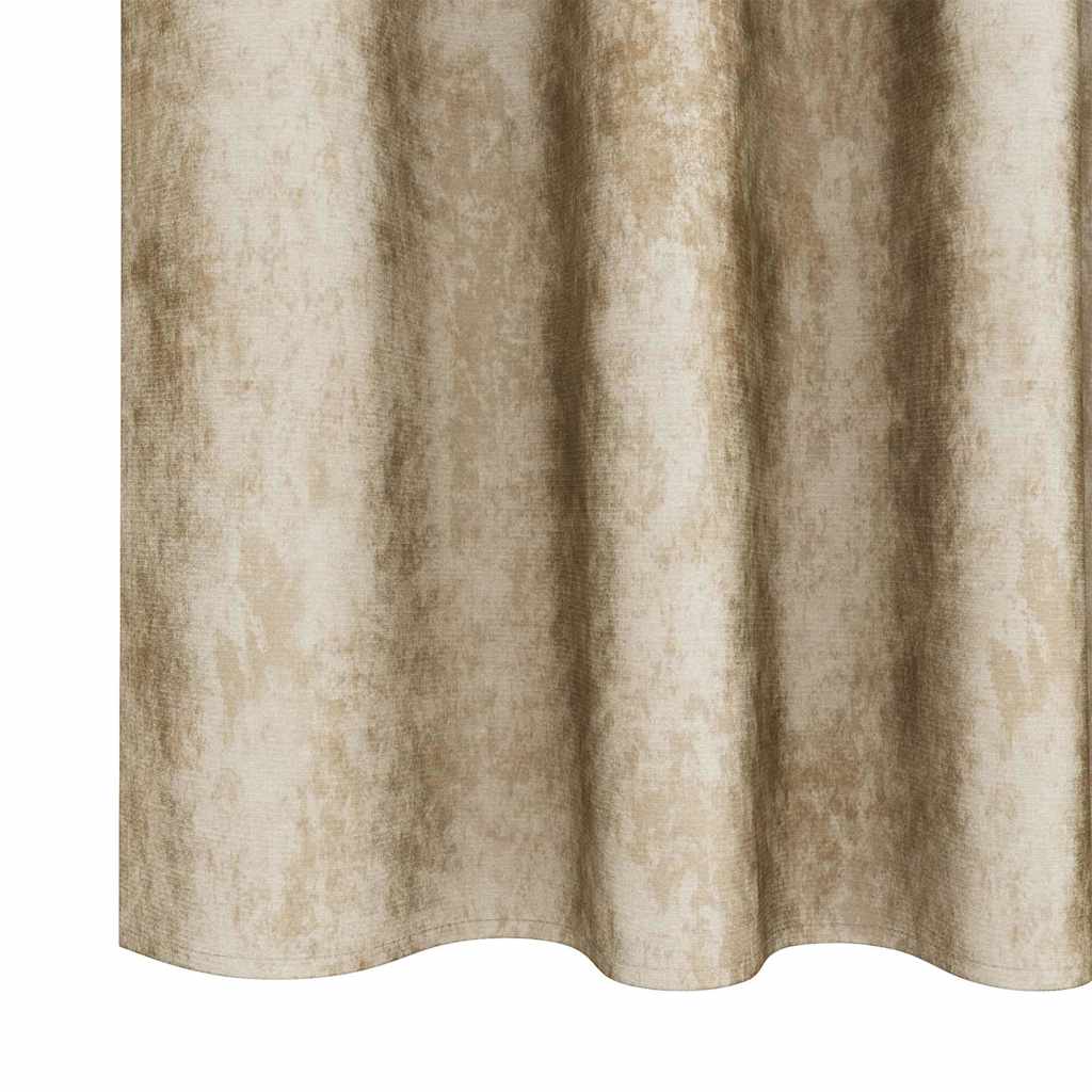 Viscose Curtains 2 pcs. with Tie-backs Cream 245x140 cm