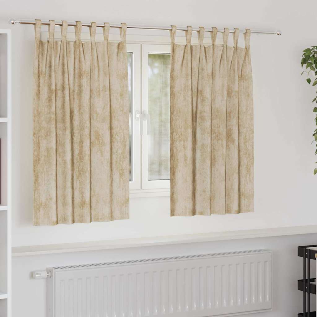 SAMT curtains 2 pcs with eyelets cream 140x140 cm
