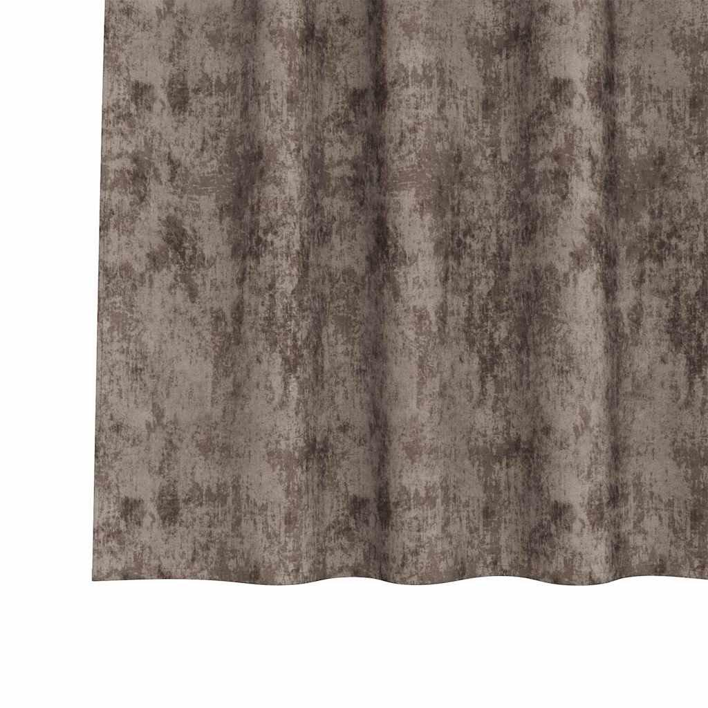 veliūrinės užuolaidos 2 vnt su akių laikikliais Kakava 225x140 cm