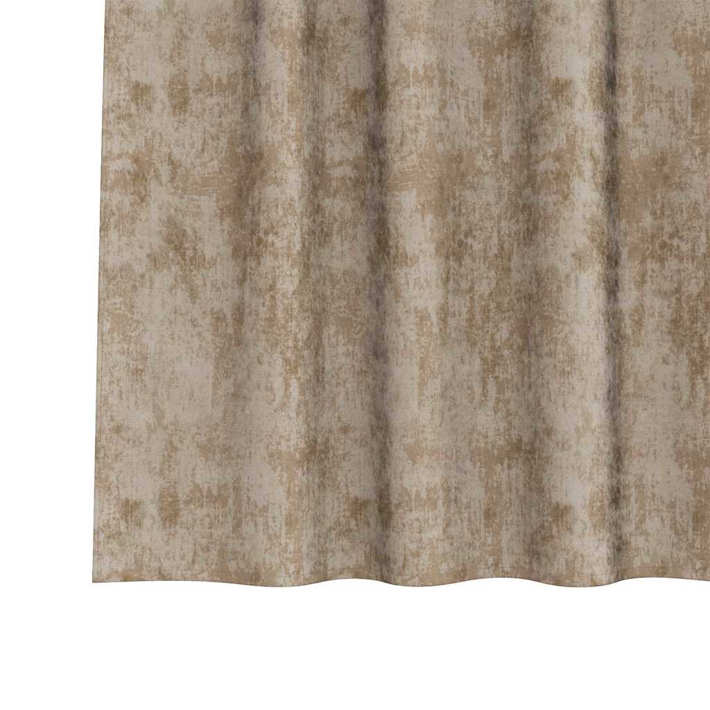 aksominės užuolaidos 2 vnt. su aklėmis smėlio spalvos 260x140 cm