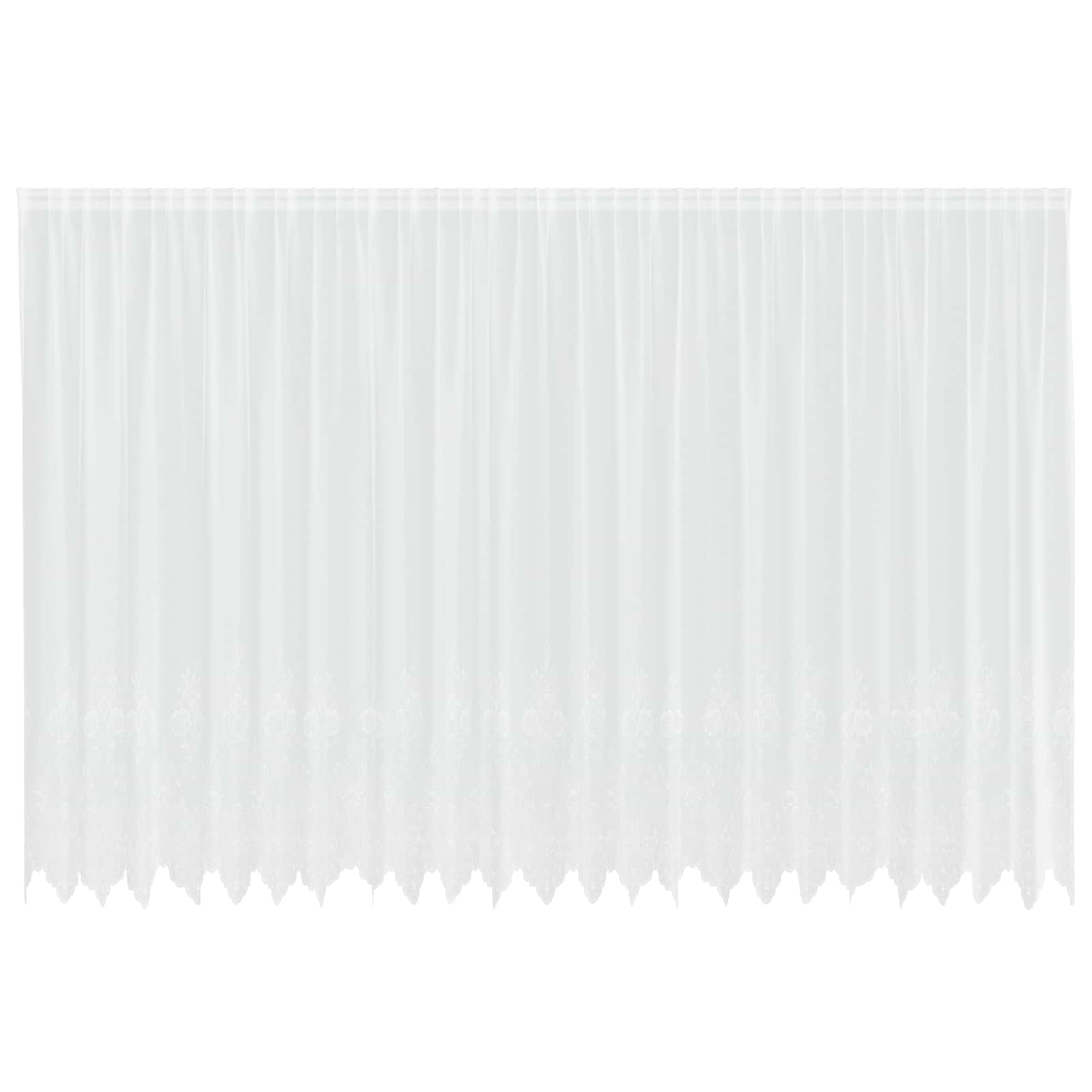 Nėrinių Užuolaida Balta 600 x 240 cm Poliesteris