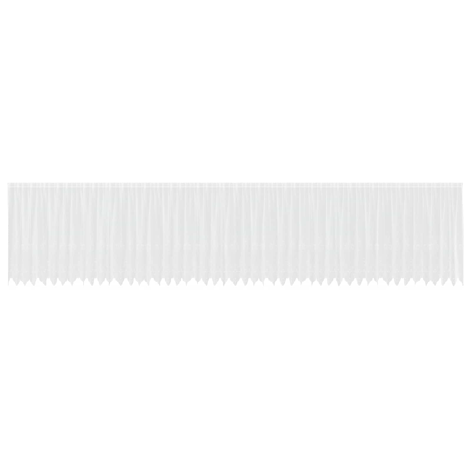 Mežģīņu aizkars Balts 1200 x 160 cm Poliesters