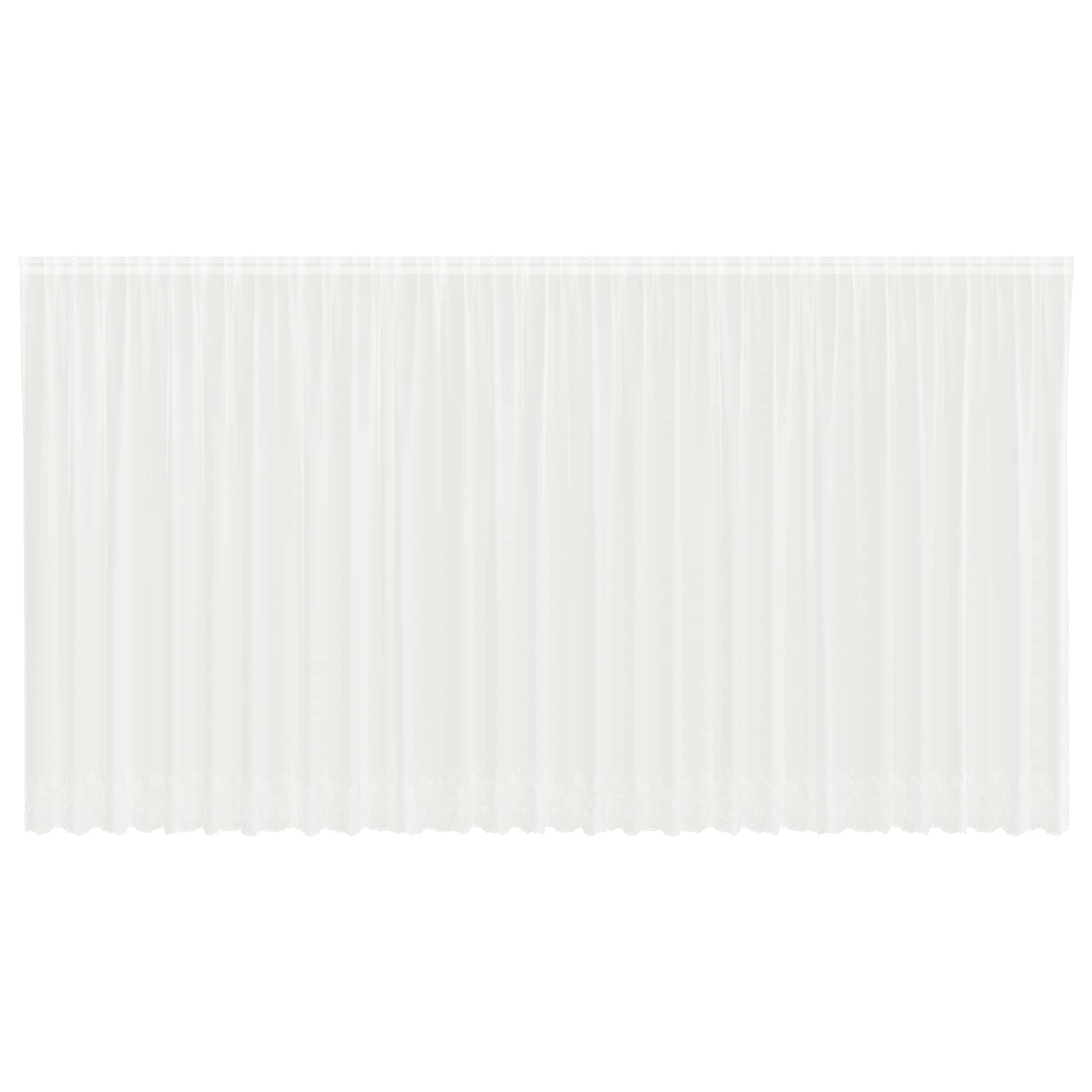 Curtains with drapes White 750 x 220 cm Polyester