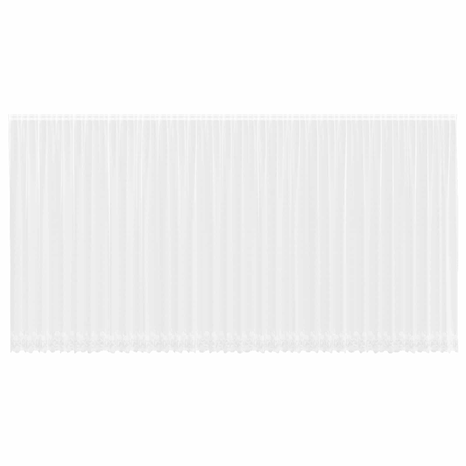 Curtains with Voiles Floral White 900 x 280 cm Polyester