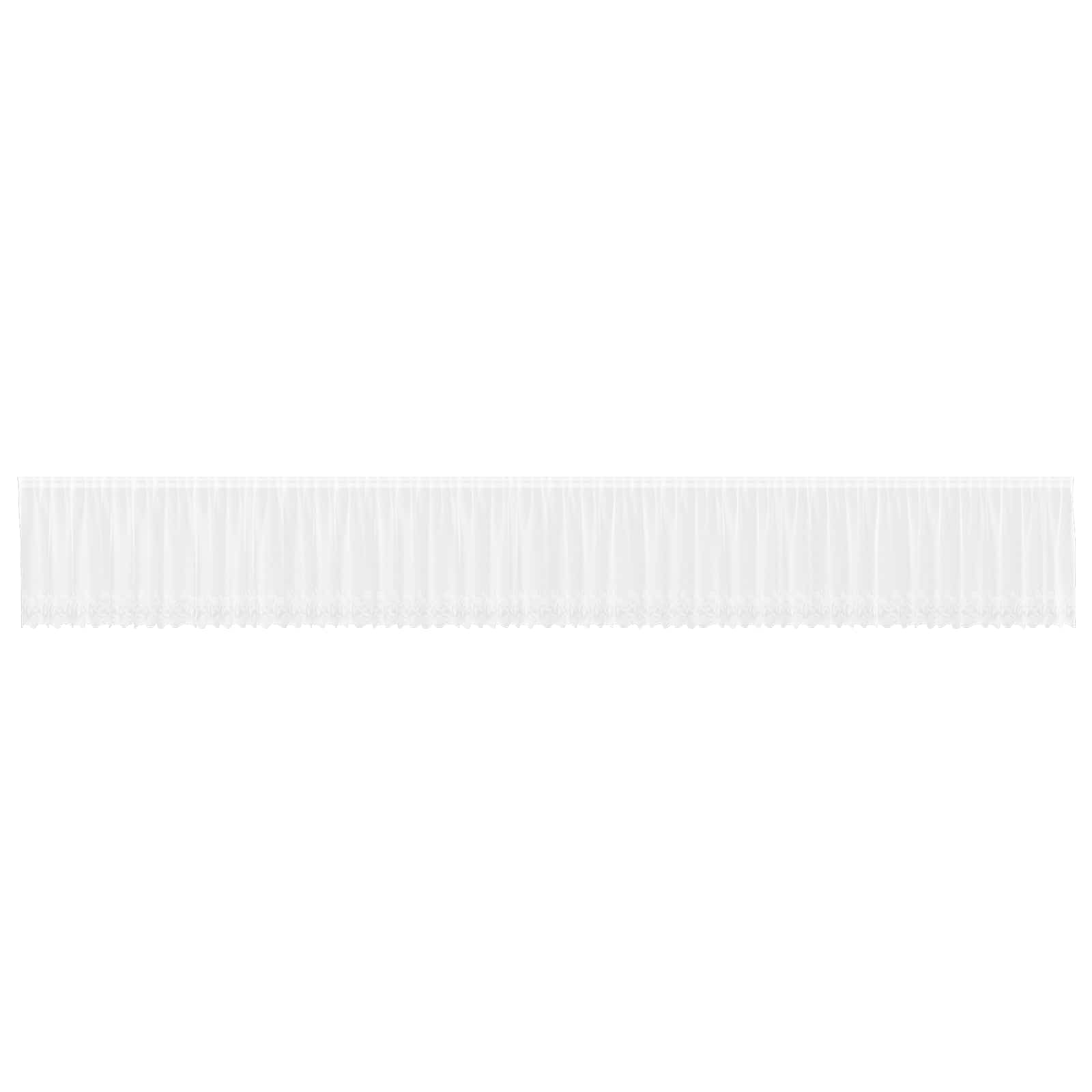 Aizkari ar aizkariem Cits Balts 1200 x 100 cm Poliesters