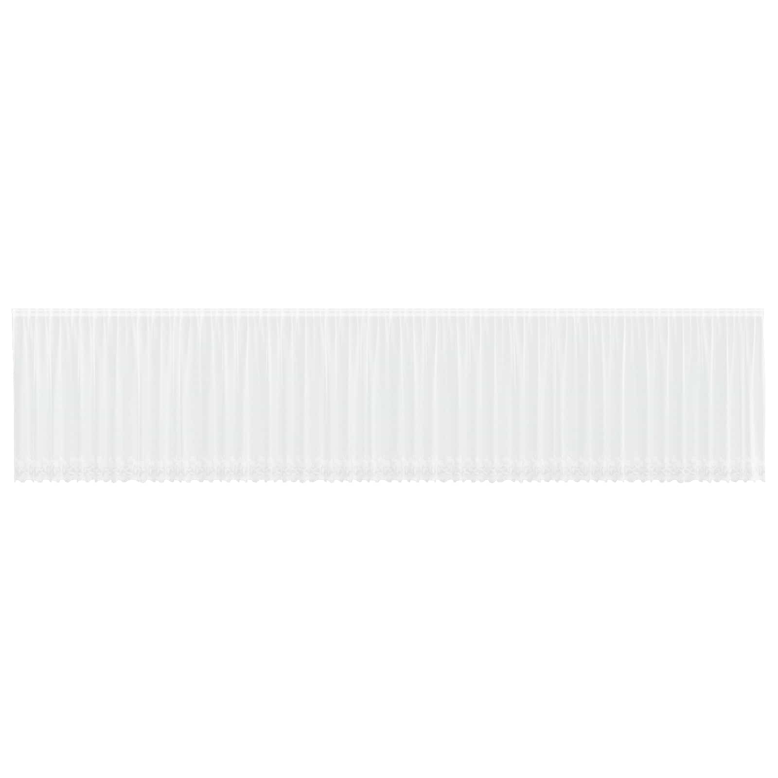 Nėrinių Užuolaida Balta 1200 x 140 cm Poliesteris