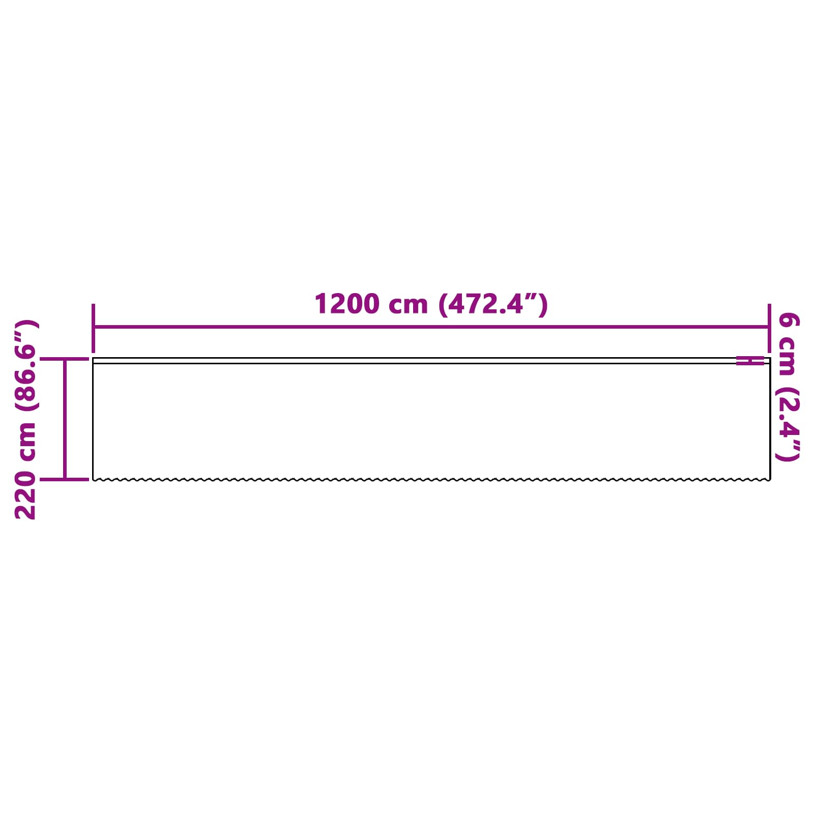 Nėrinių Užuolaida su užuolaidomis Balta 1200x220cm Poliesteris