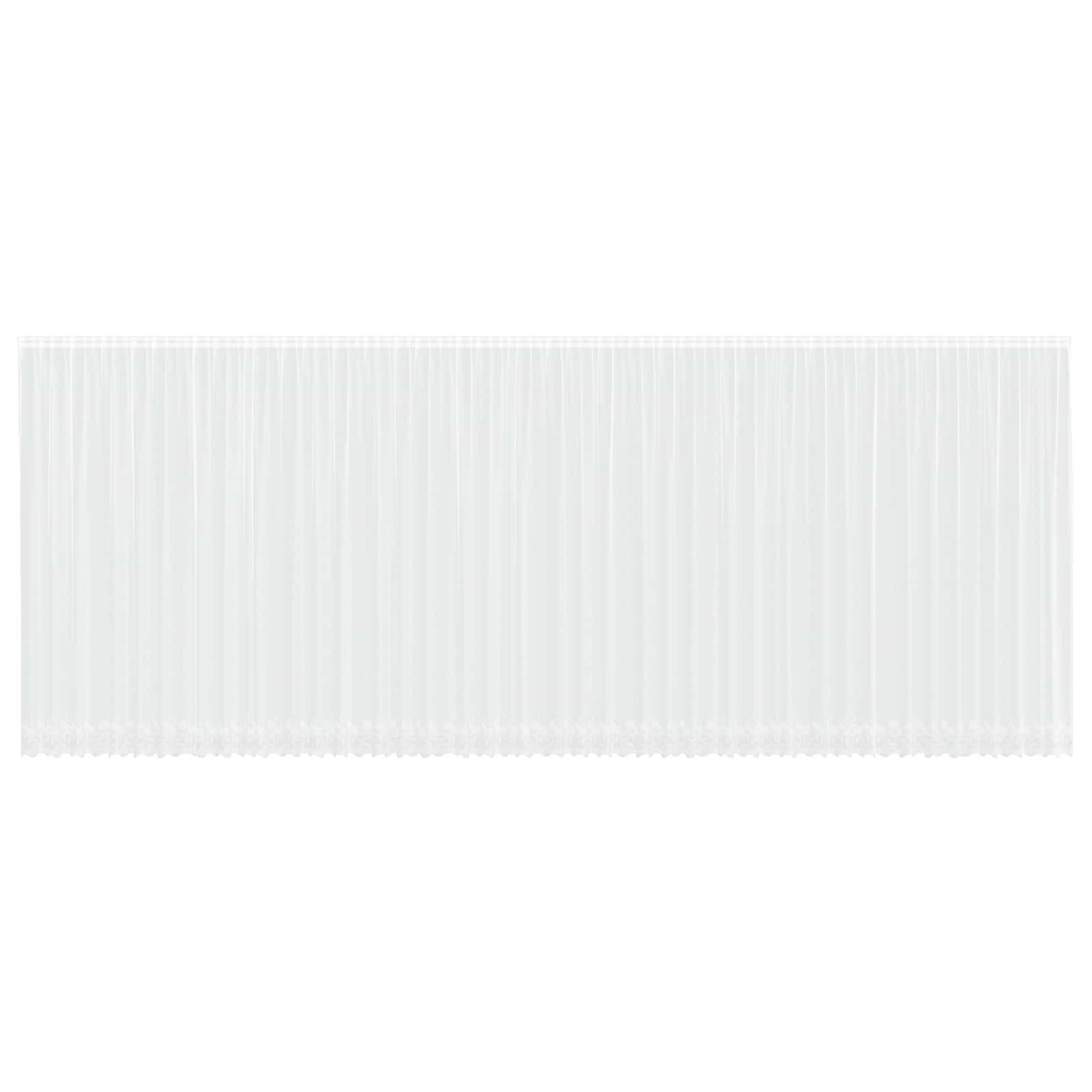 Nėrinių Užuolaida Gėlių Balta 260 x 1200 cm Poliesteris