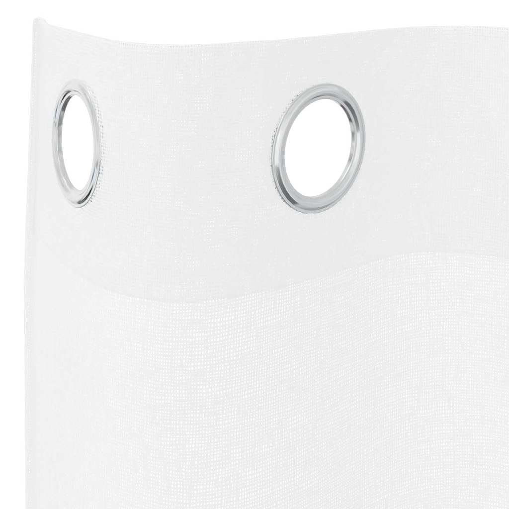 Voile Užuolaida 2 pcs Balta 175 x 140 cm Poliesteris