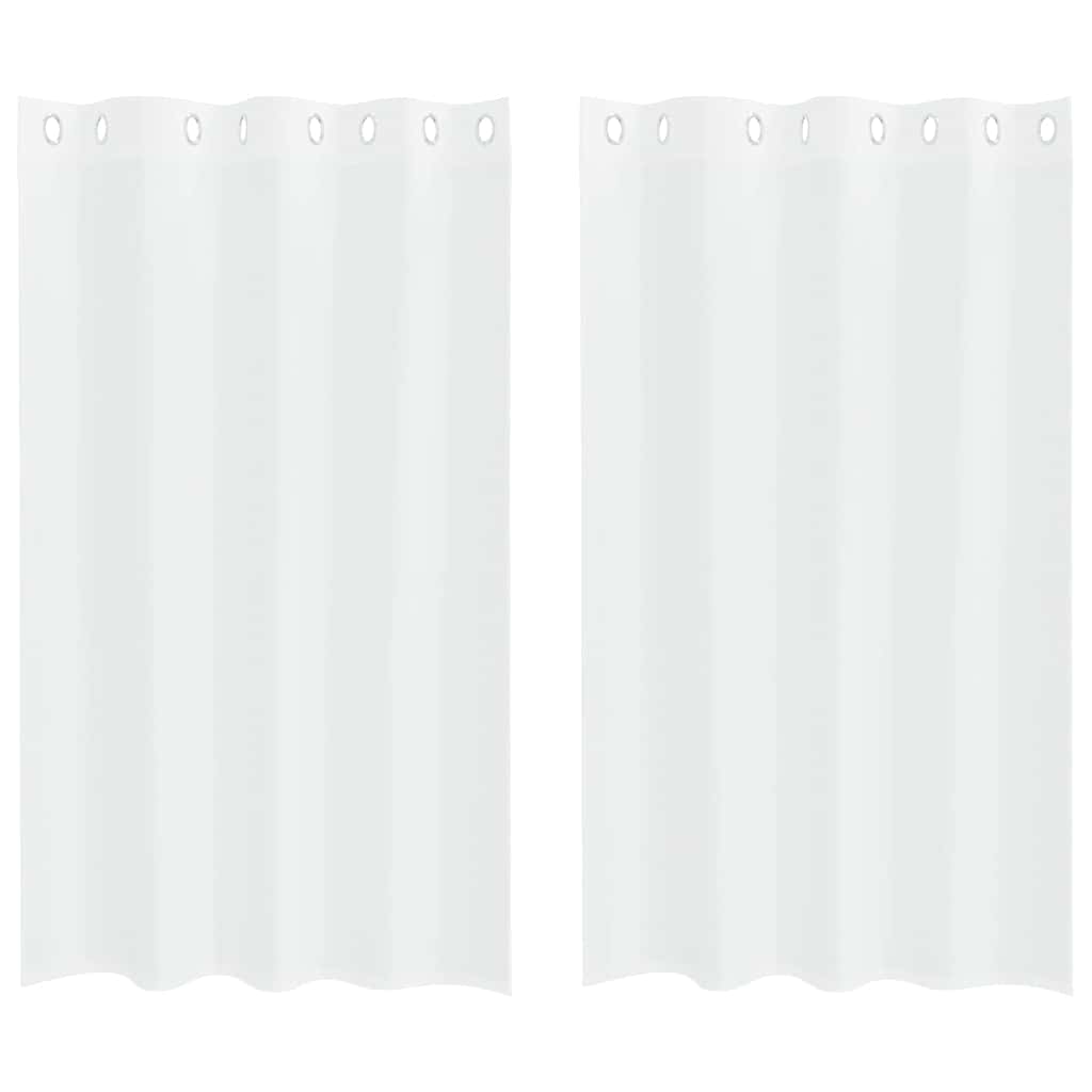 Voile Užuolaida 2 pcs Balta 175 x 140 cm Poliesteris
