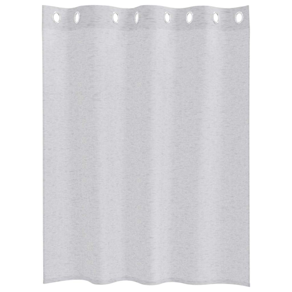 Voile Užuolaida 2 vnt. Šviesiai pilka 140 x 140 cm Poliesteris