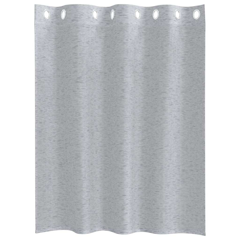 Voile Užuolaida 2 pcs Tamsiai pilka 140 x 140 cm Poliesteris