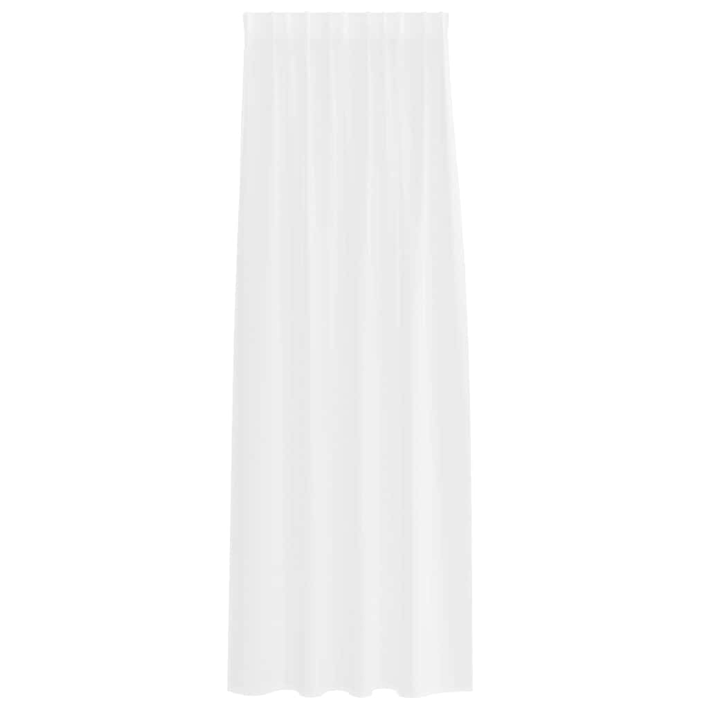 Voile Užuolaida 2 pcs Balta 225 x 140 cm Poliesteris