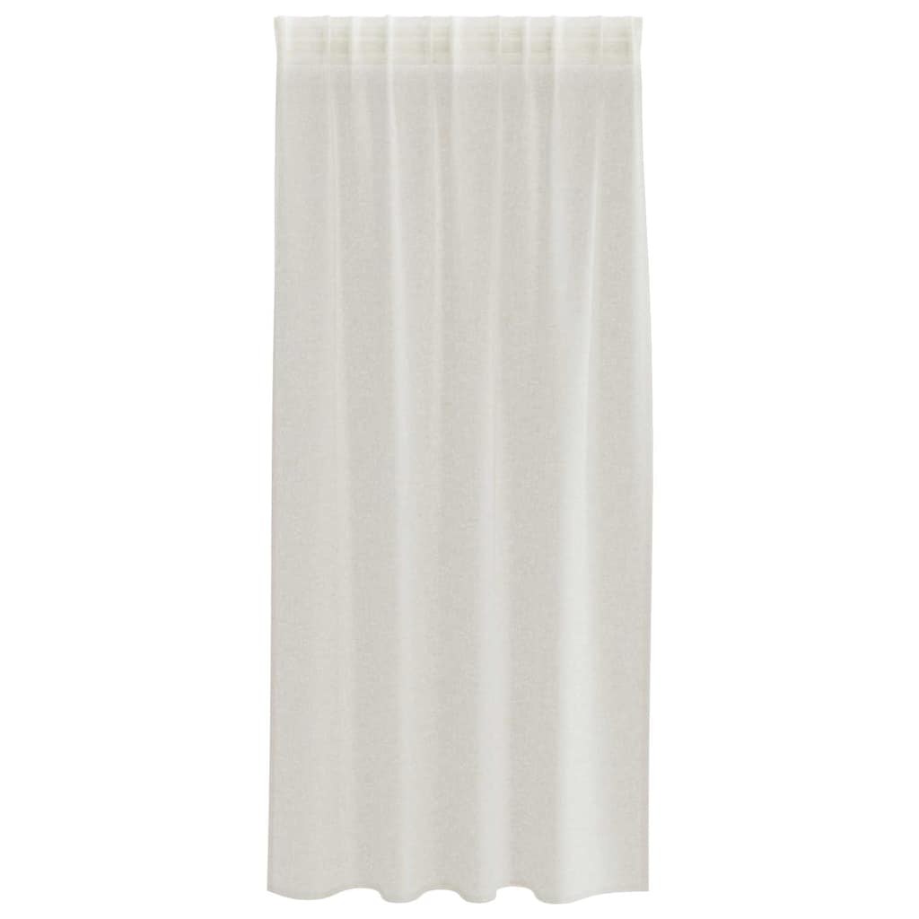 Voile Užuolaida 2 pcs Kreminė 175 x 140 cm Poliesteris